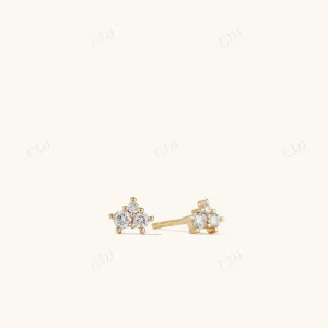 0.063CTW Lab Grown Round Diamond Stud Earrings