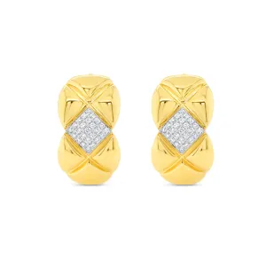 0.14ctw Diamond Huggie Earrings