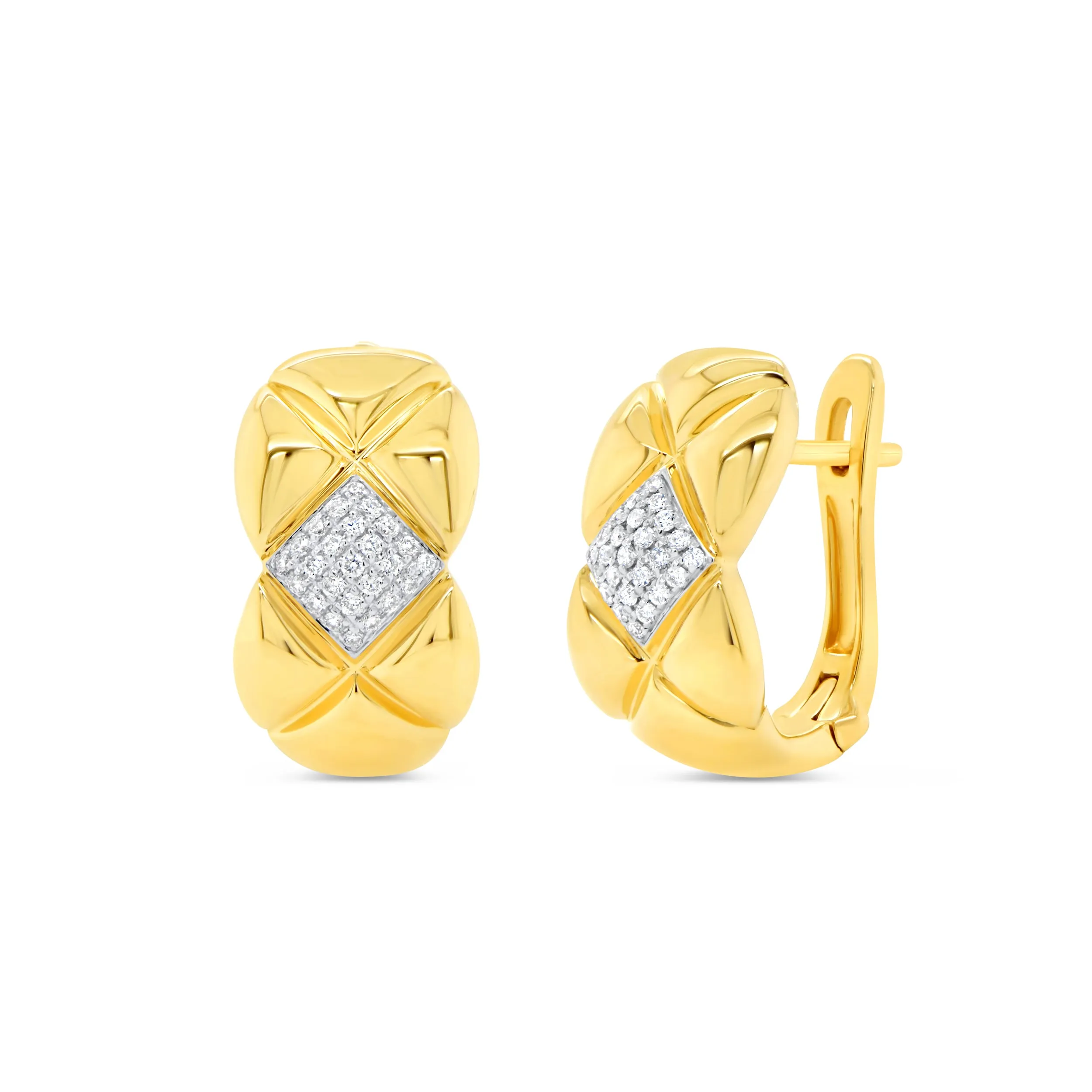 0.14ctw Diamond Huggie Earrings