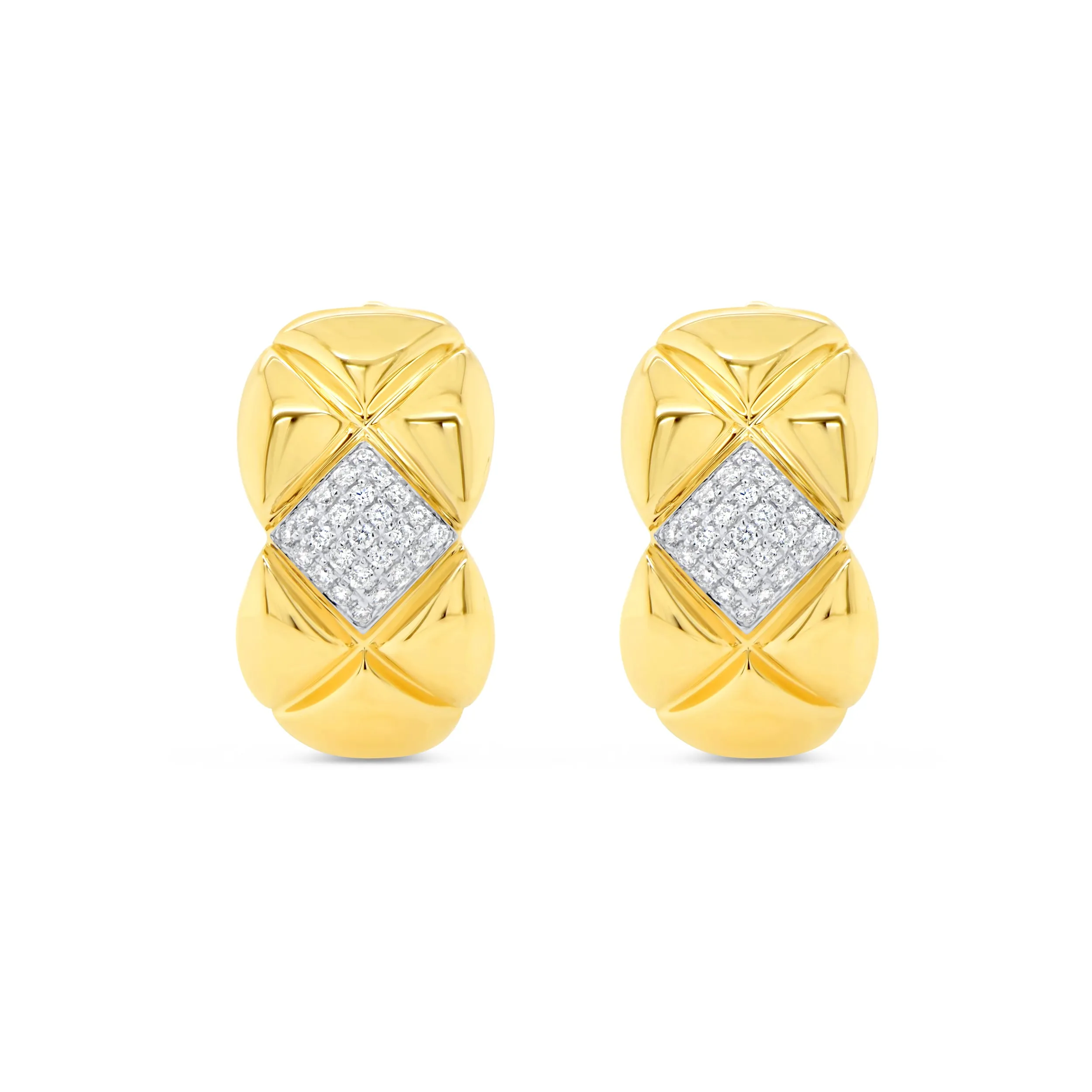 0.14ctw Diamond Huggie Earrings