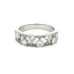 .14ct 18k White Gold Diamond Band