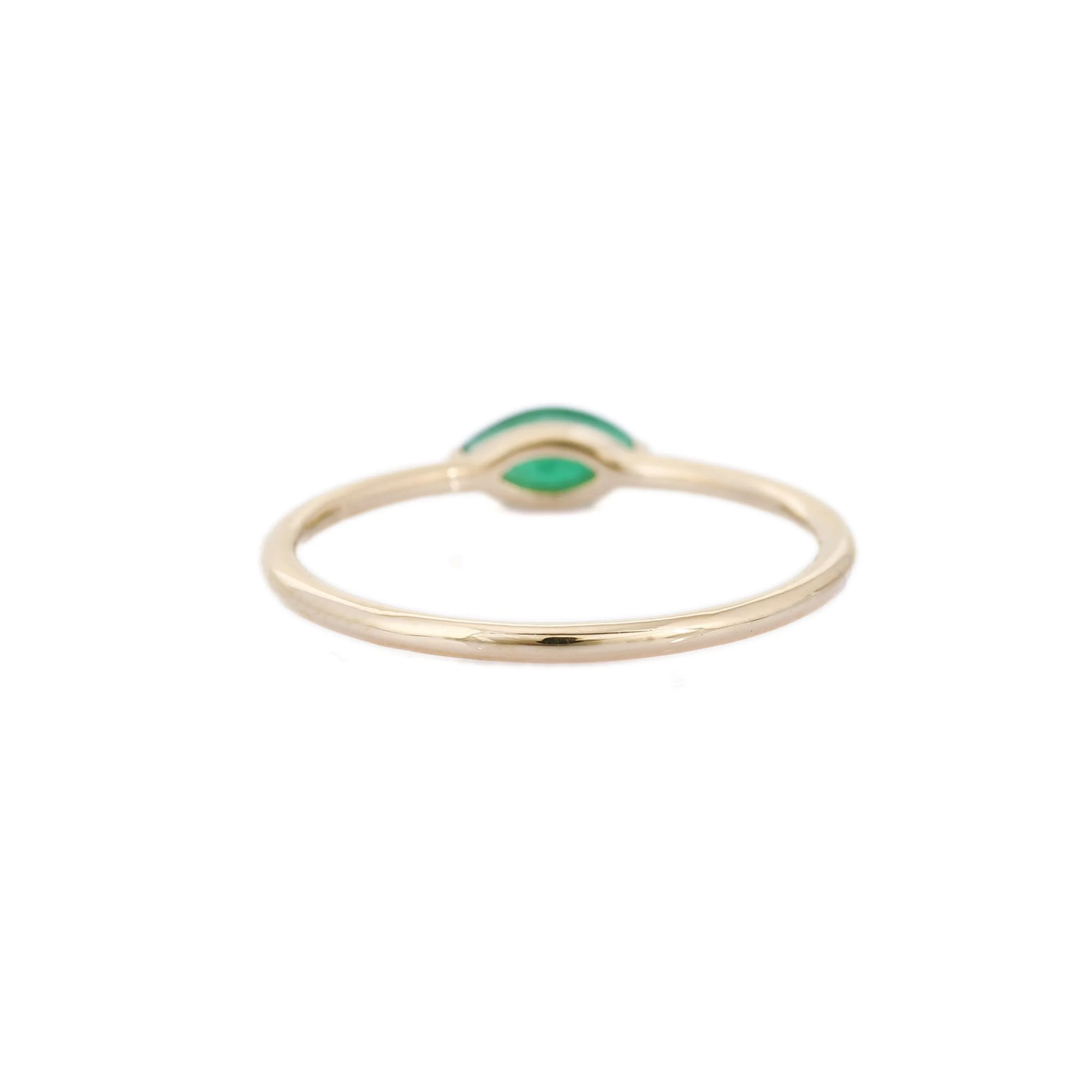 14K Emerald Precious Gold Ring