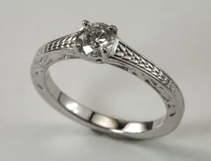 .55 Carat 14kt White Gold Solitaire