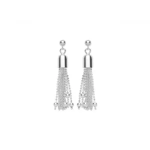 Acotis Silver Earrings Drops Tassel G51237