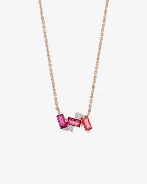 Amalfi Mini Burst Red Ombre Pendant