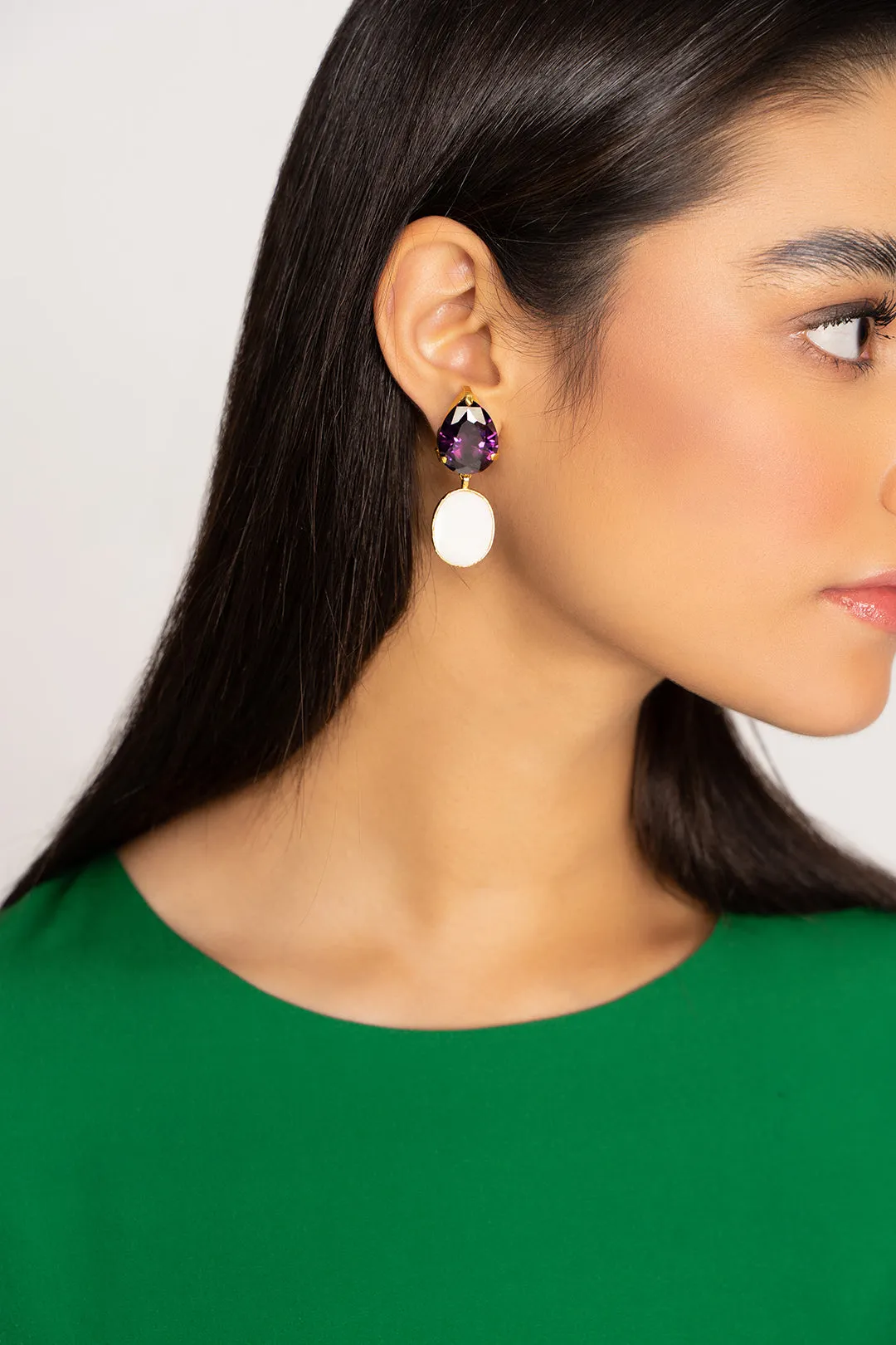 Amethyst Colin Earrings