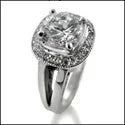 Anniversary 1.25 Round Center Open Cubic Zirconia Cz Ring