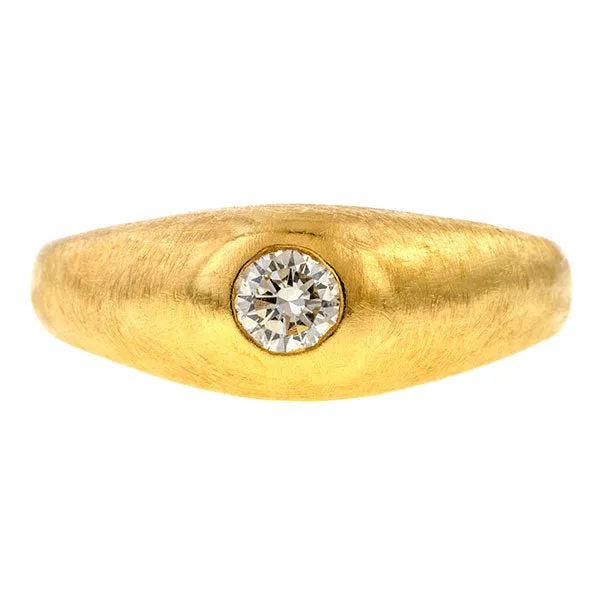 Antique Gypsy Set Diamond Ring, RBC 0.25ct.