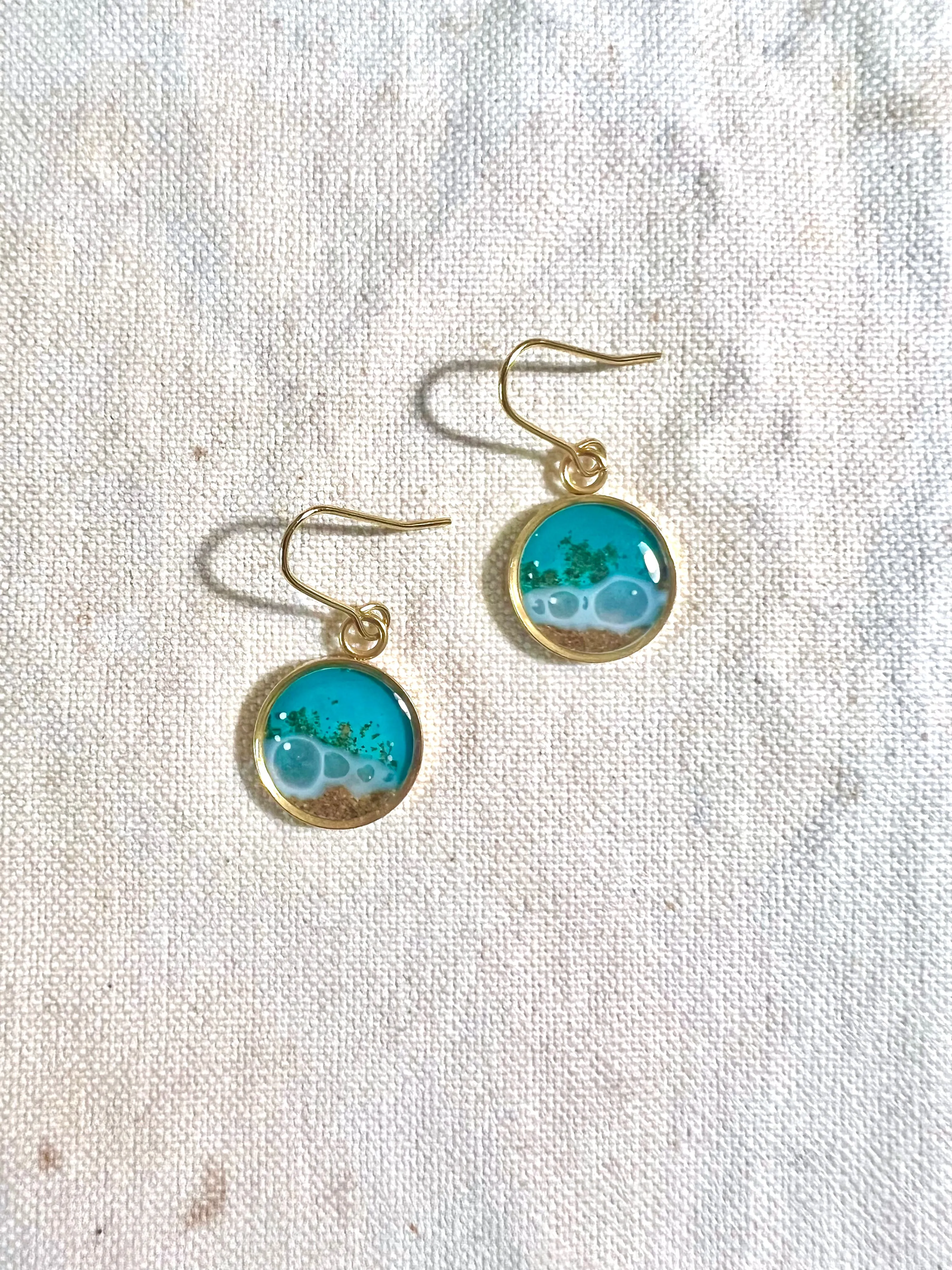 Blue Wave Beach earrings