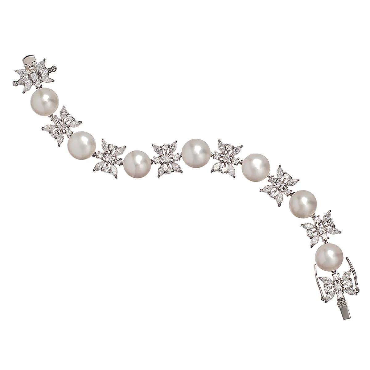 Camie Freshwater Pearl and Cubic Zirconia Bracelet