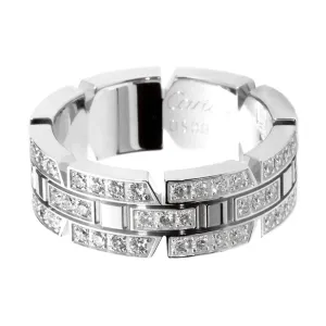 Cartier Tank Francaise Diamond White Gold Ring