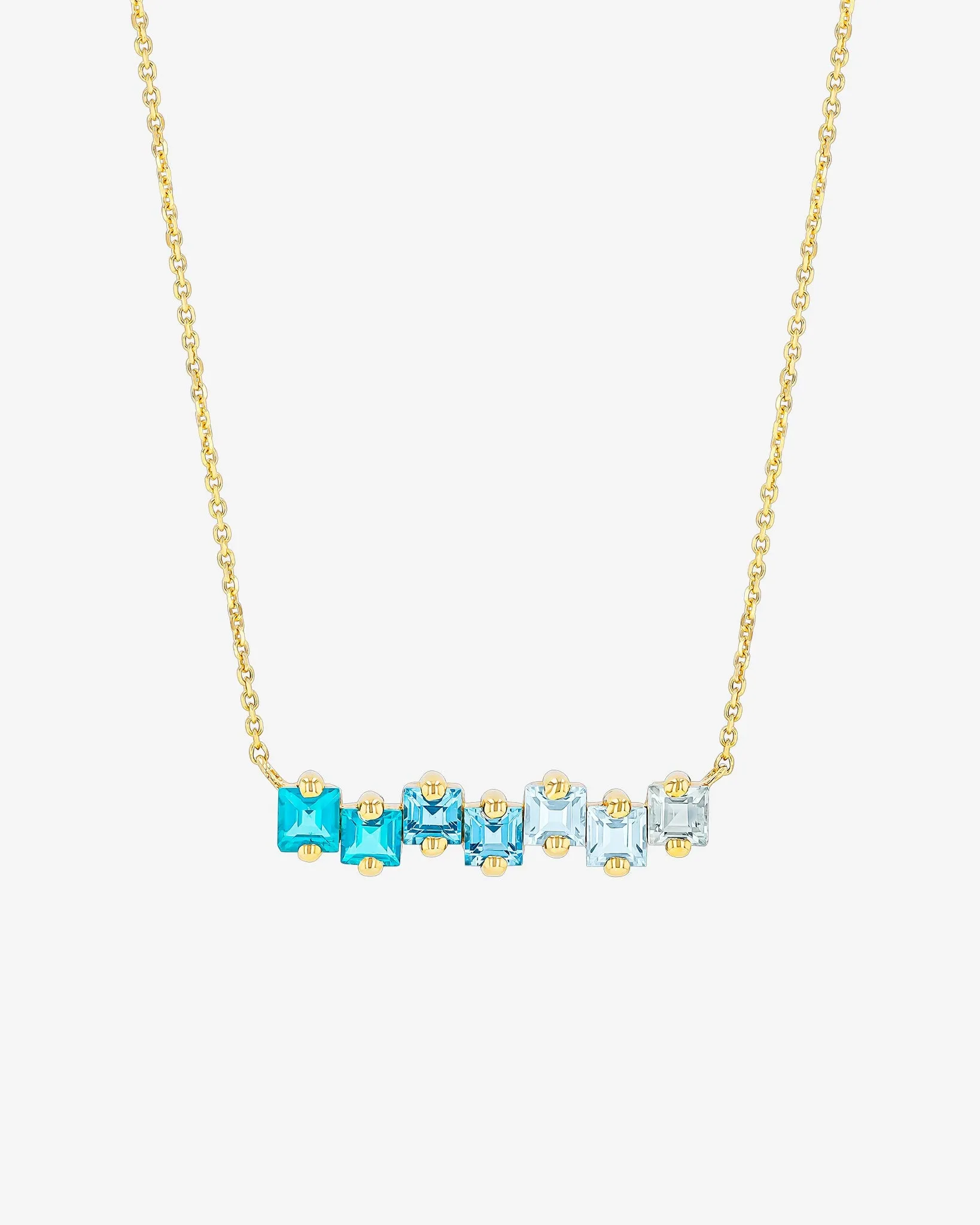 Cierra Light Blue Ombre Bar Pendant