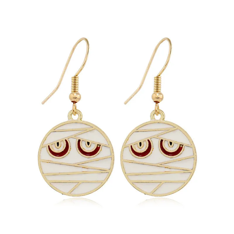 Creative Mummy Ghost Halloween Earrings