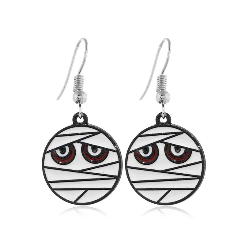 Creative Mummy Ghost Halloween Earrings