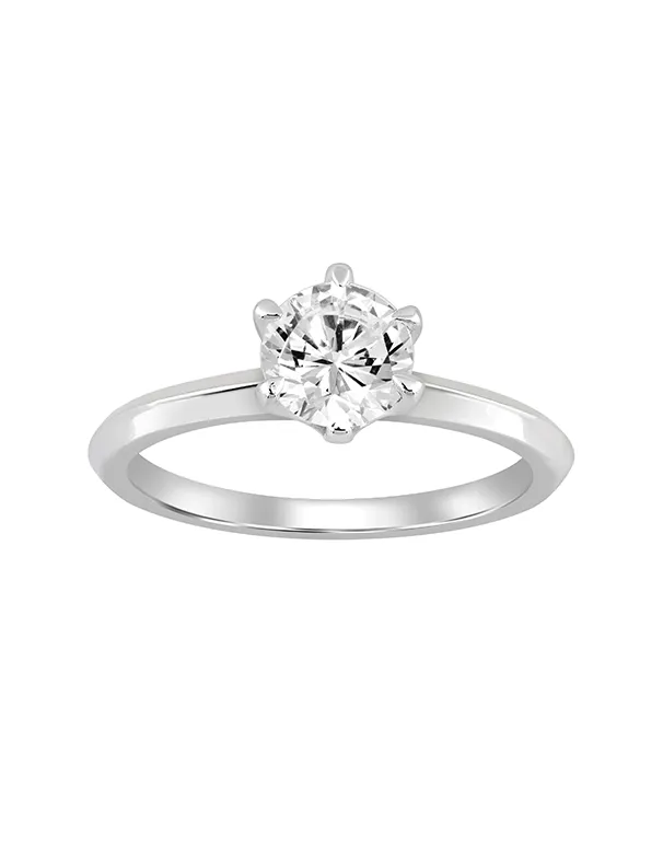 Diamond Ring - 2.00ct Round Brilliant Cut Lab Grown Diamond Engagement Ring in 14ct White Gold - 788237