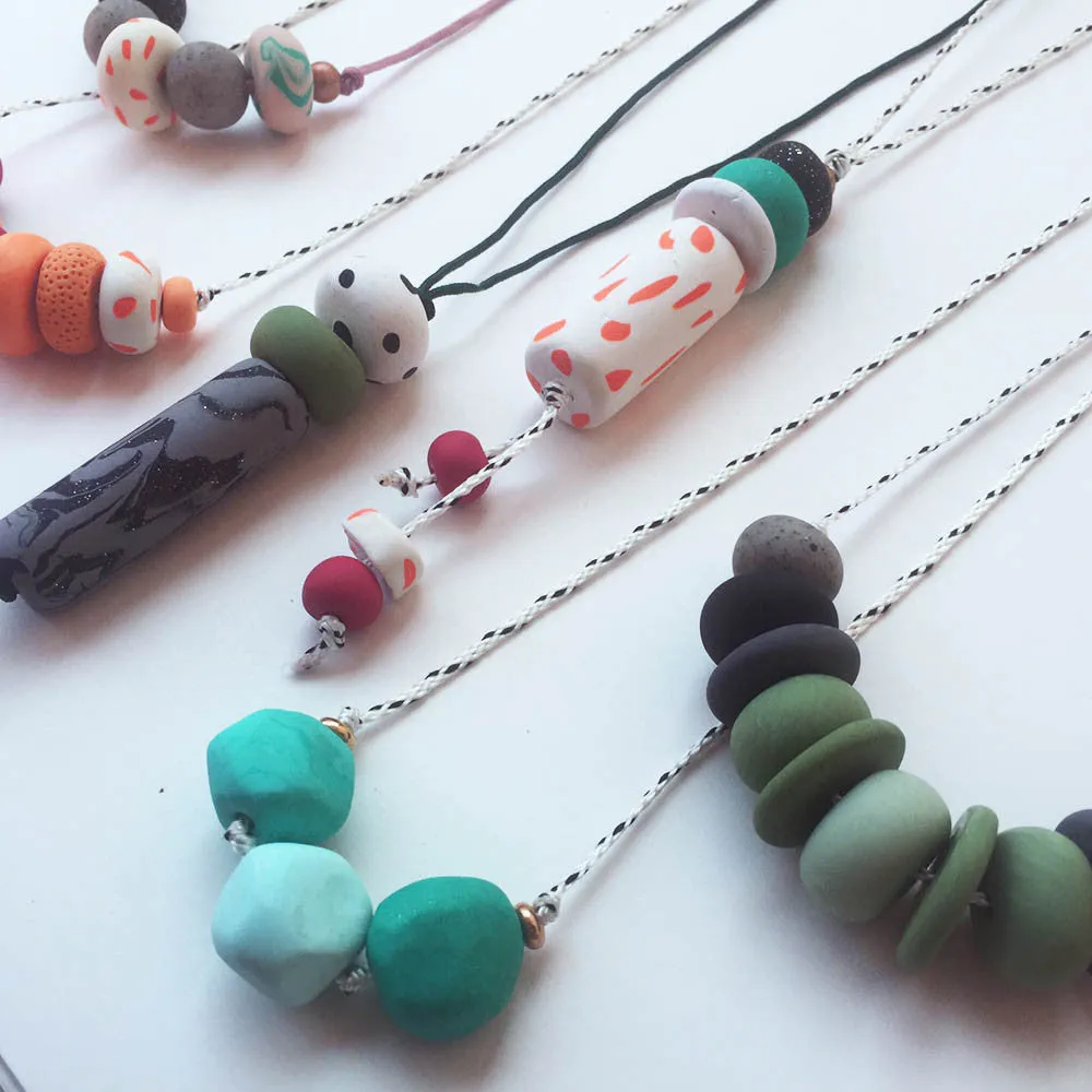 DIY Clay Bead Necklaces