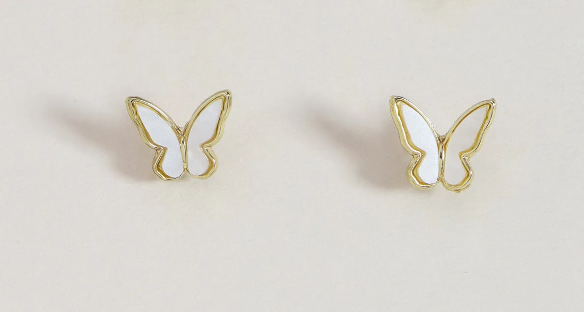 Elegant Vienna Verve Metal Butterfly Earrings with Timeless Charm