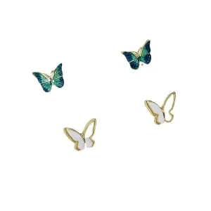 Elegant Vienna Verve Metal Butterfly Earrings with Timeless Charm