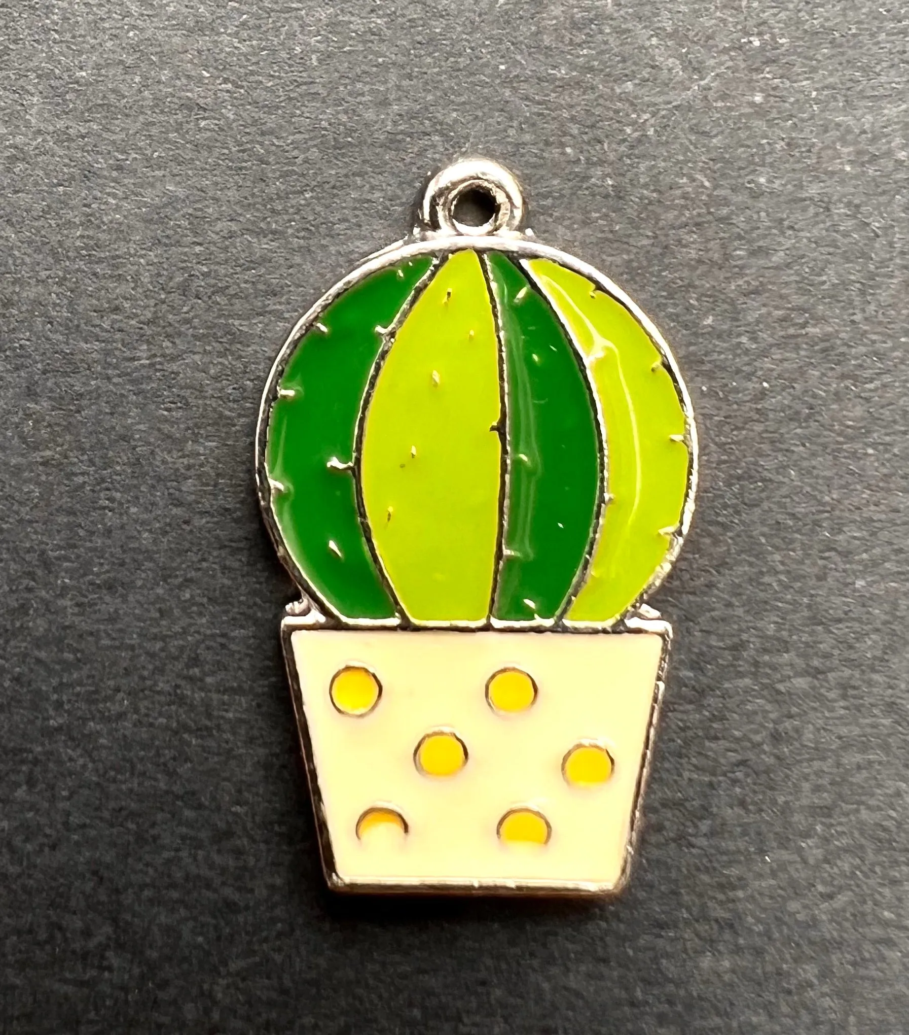 Enamel Cacti Charm / Pendant