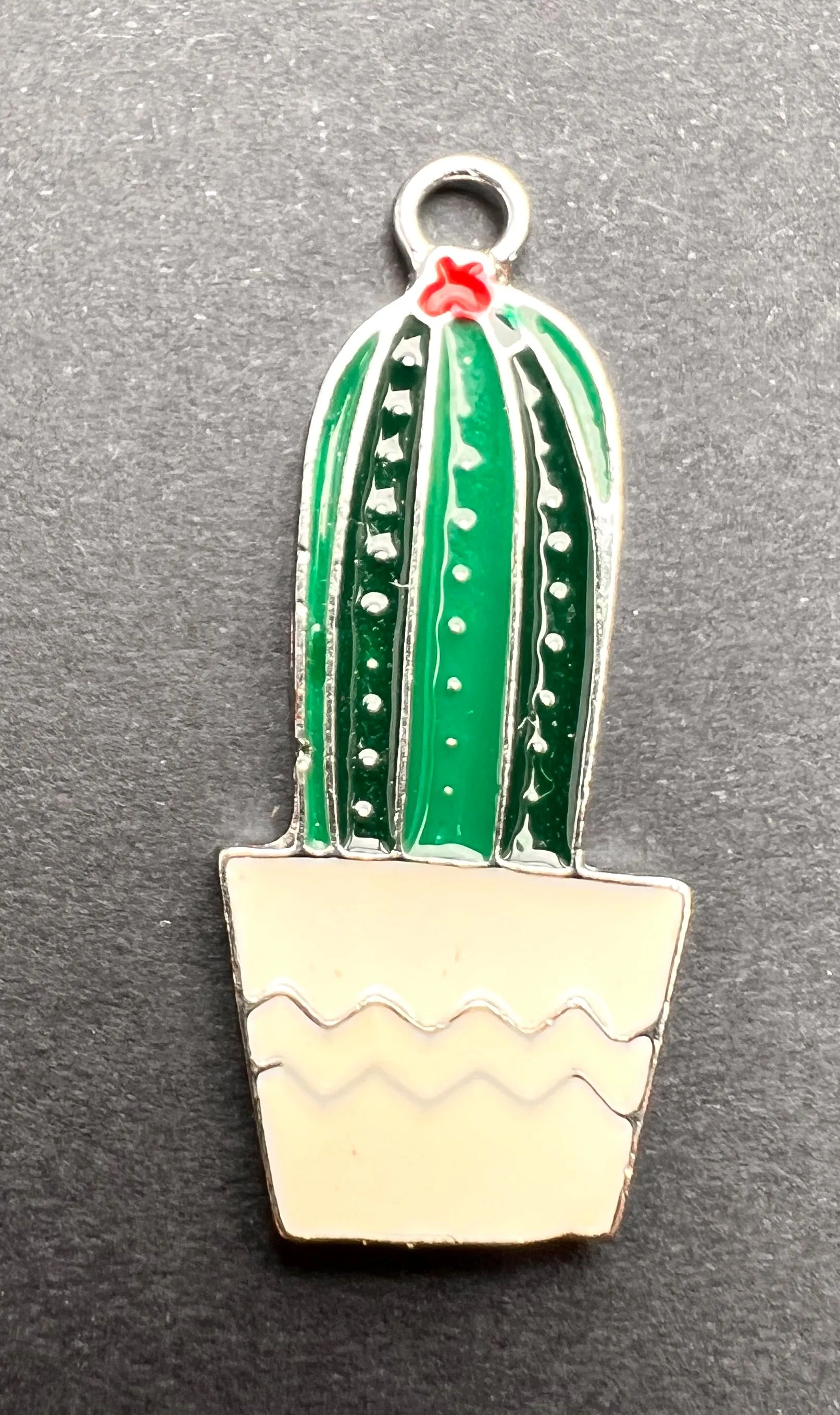 Enamel Cacti Charm / Pendant