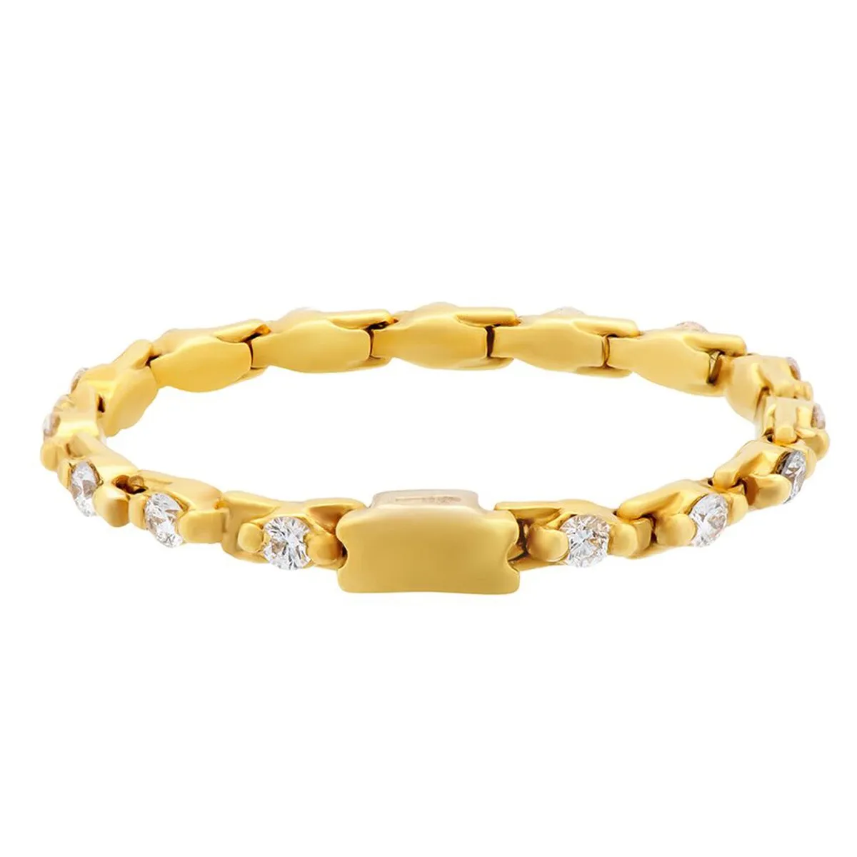 Estate Yellow Gold Diamond Eternity Ring