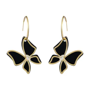 European And American Personality Creative Golden Geometric Butterfly Fashion