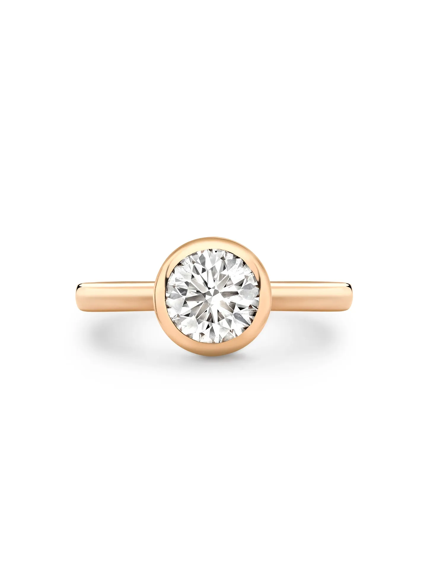 Florentine Diamond Rose Gold Engagement Ring