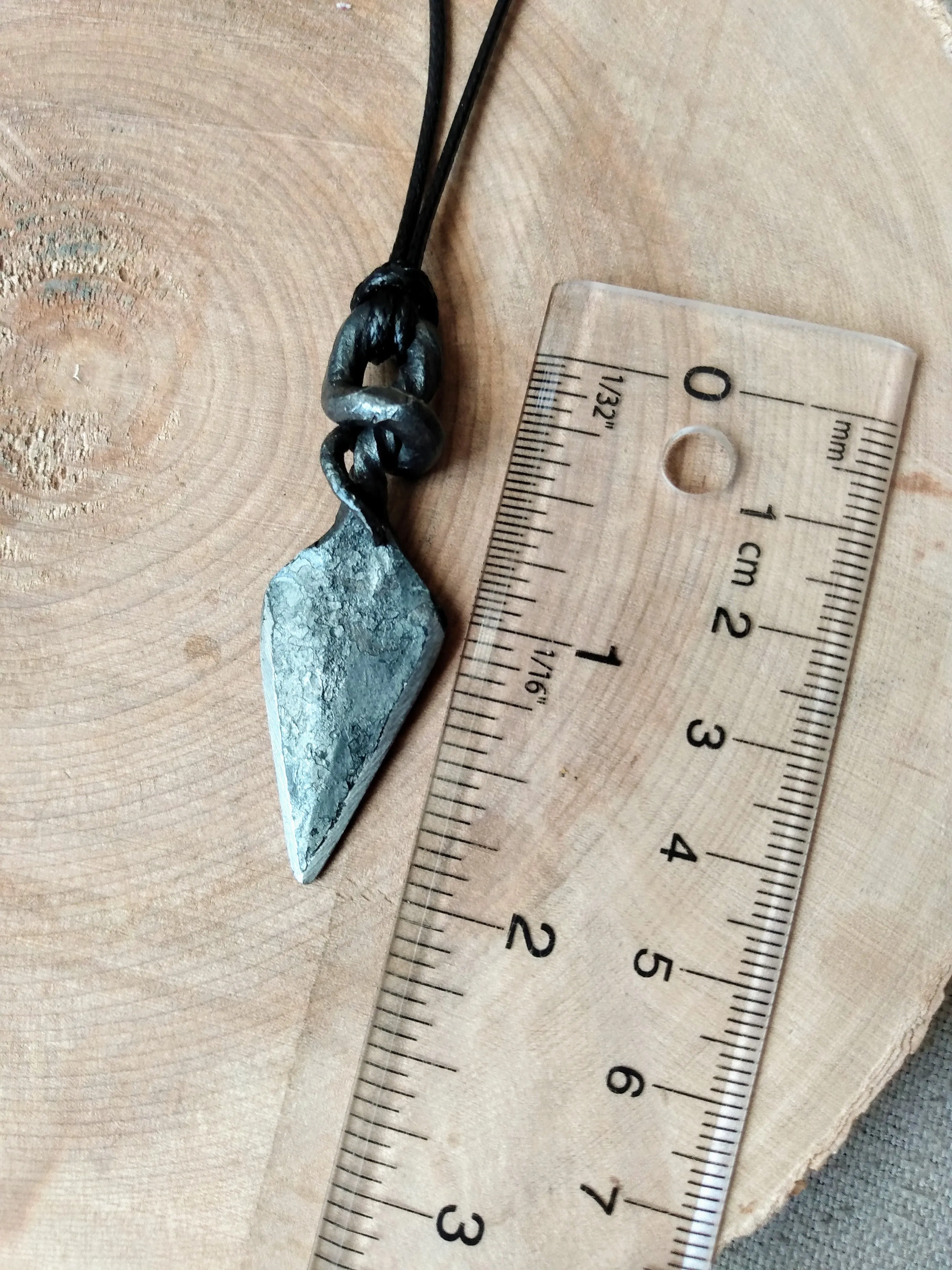 Forged Arrowhead Pendant