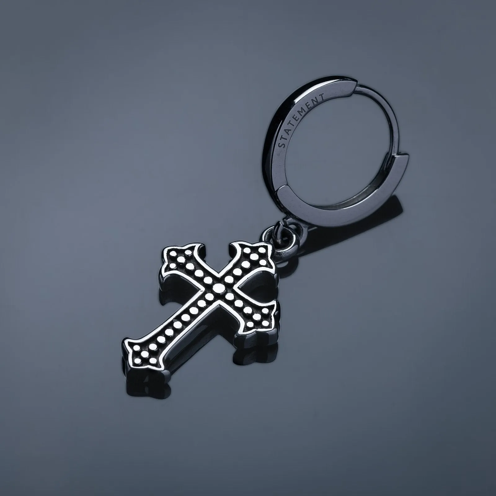 French Cross Earring