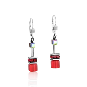 GeoCUBE® Earrings red