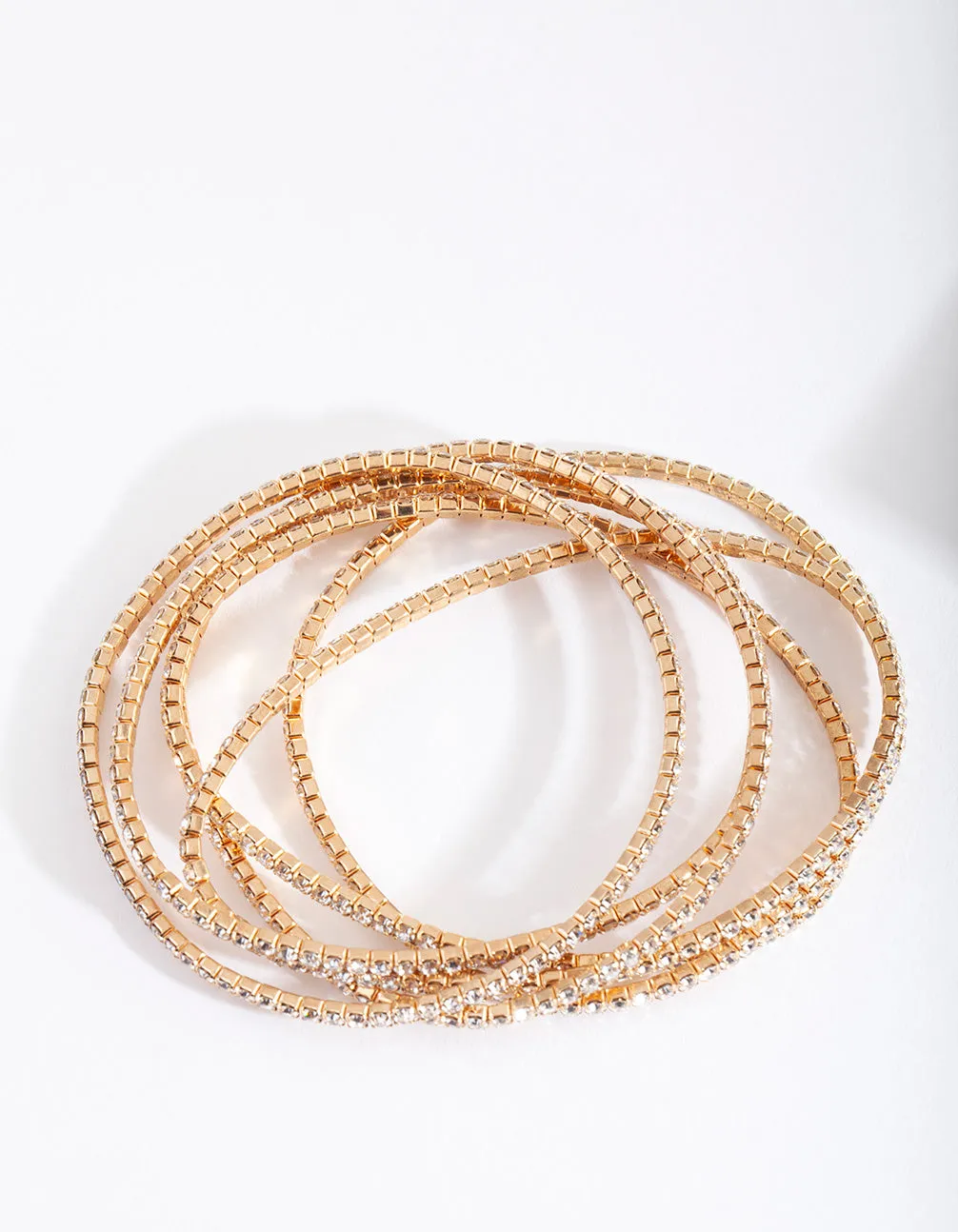 Gold Stretch Cupchain Bracelet 6-Pack