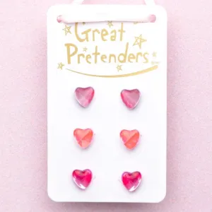 Great Pretenders Boutique Holo Heart Earrings