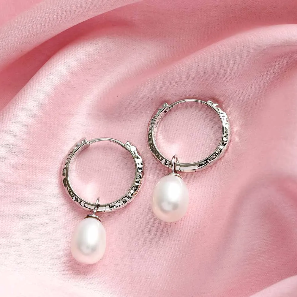 Grecian Pearl Drop Earrings