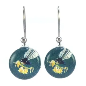 Green Fantail Earrings