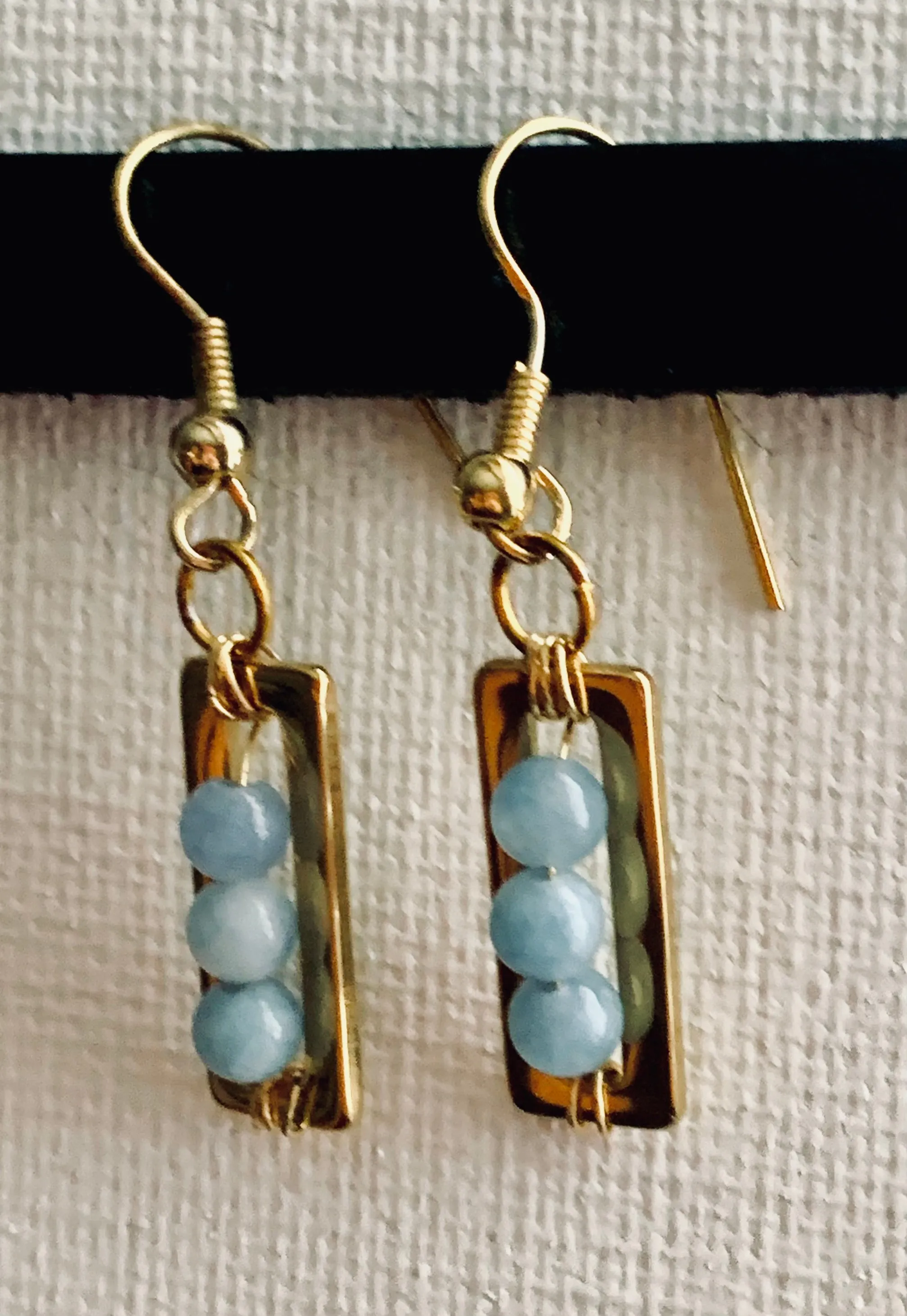 Gwen Handmade Aquamarine Earrings