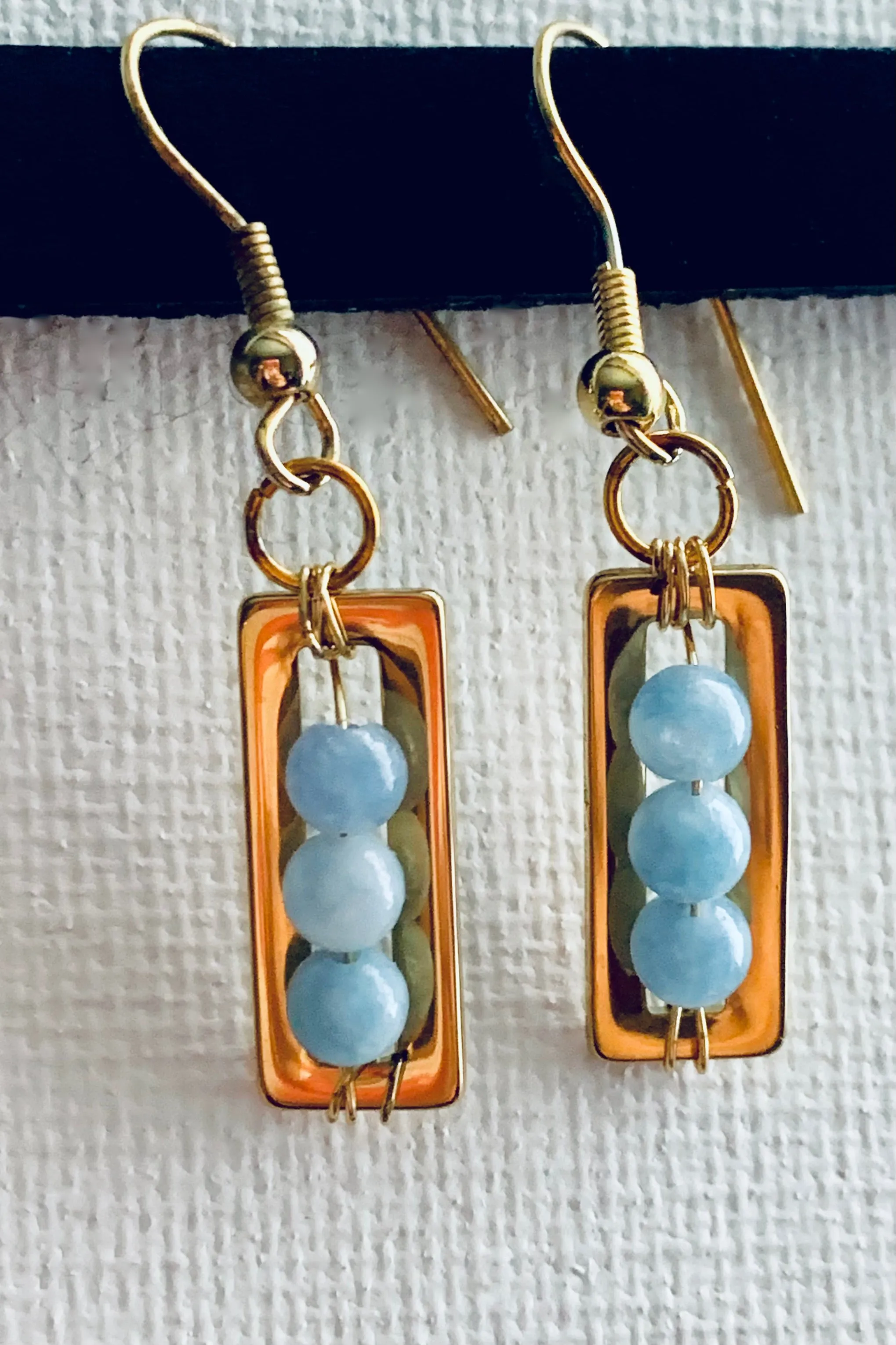 Gwen Handmade Aquamarine Earrings