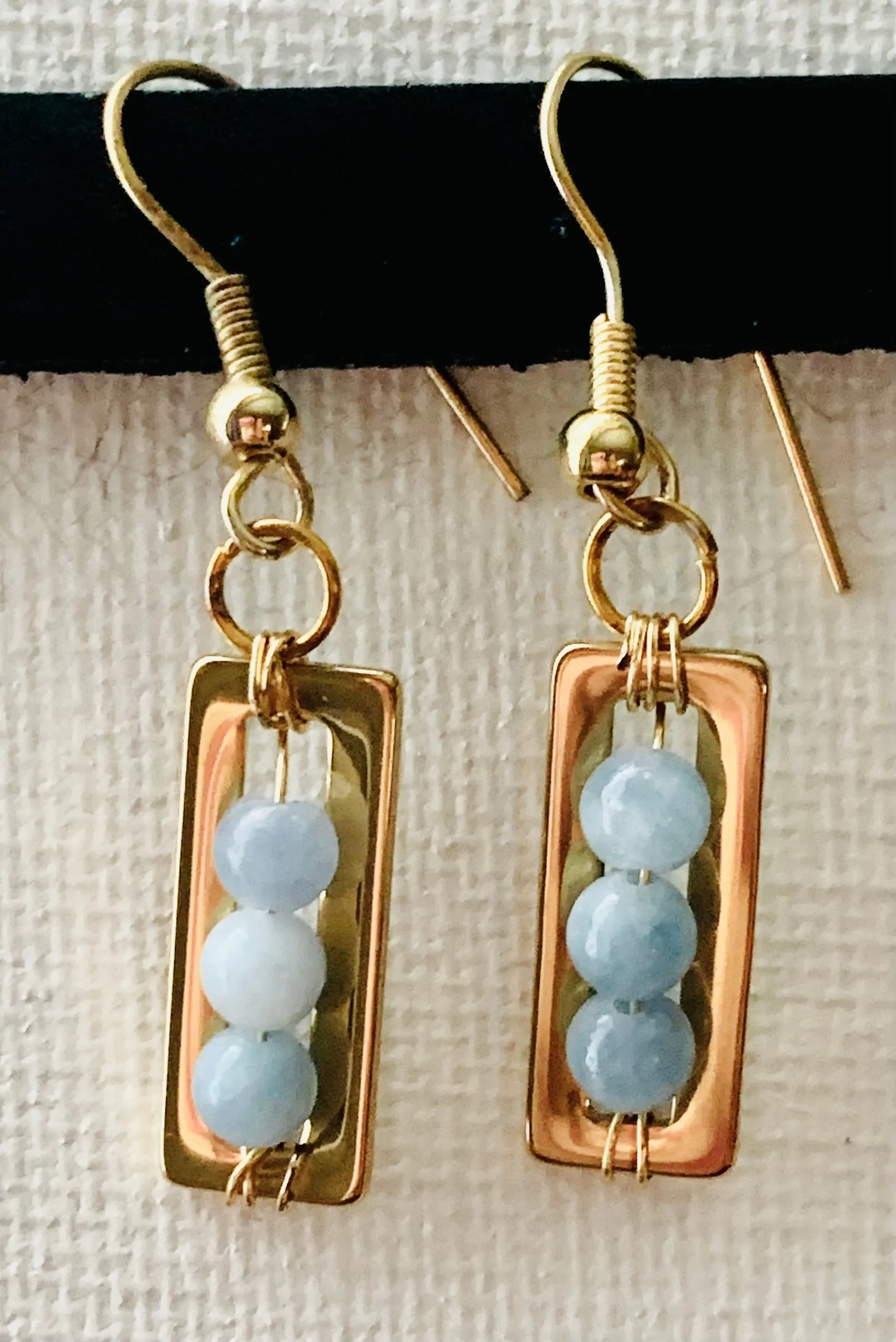 Gwen Handmade Aquamarine Earrings