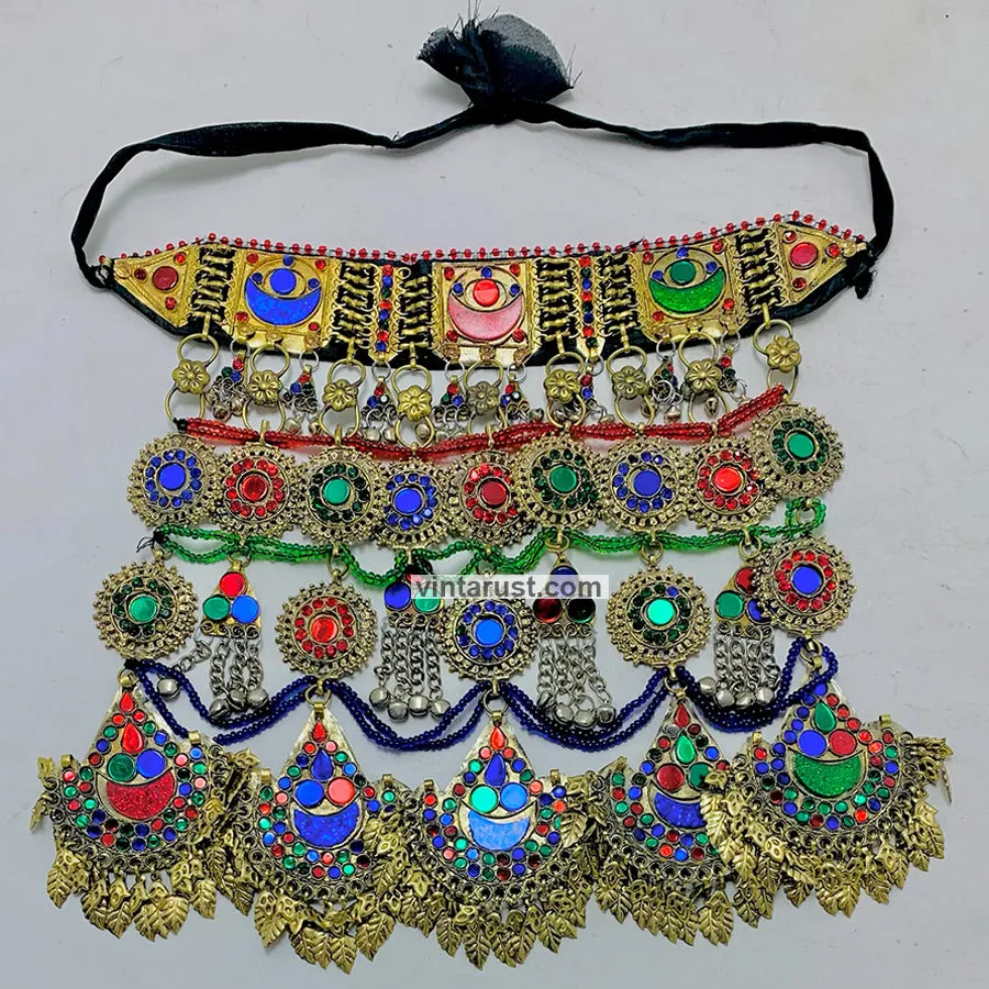 Handmade Kuchi Multicolor Oversized Necklace