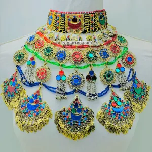 Handmade Kuchi Multicolor Oversized Necklace