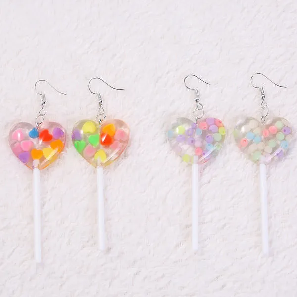 Heart Lollipop Earrings