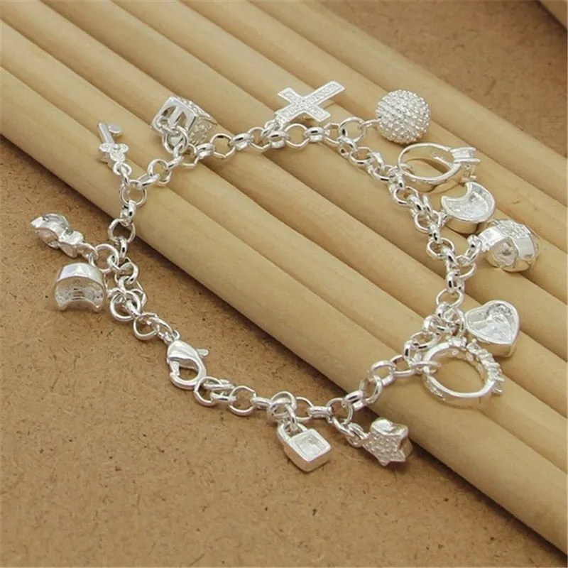 High Quality 925 Silver Color Bracelet