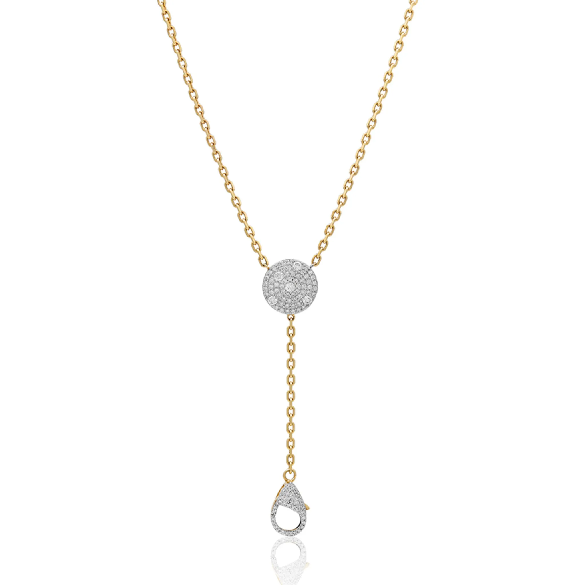 Large Diamond Y Necklace