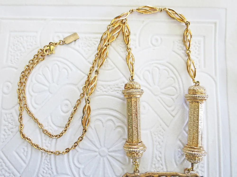 Long Gold Swag Necklace