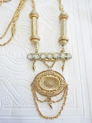 Long Gold Swag Necklace