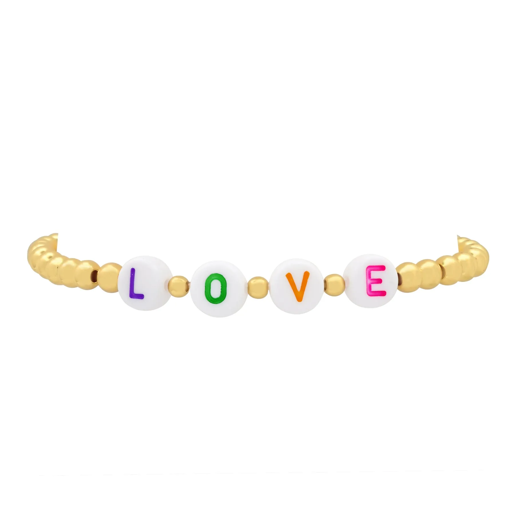 LOVE STRETCH BALL BRACELET, RAINBOW