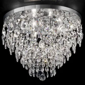 Luxurious Asfour Lead Crystal Flush Ceiling Light In 5 Sizes