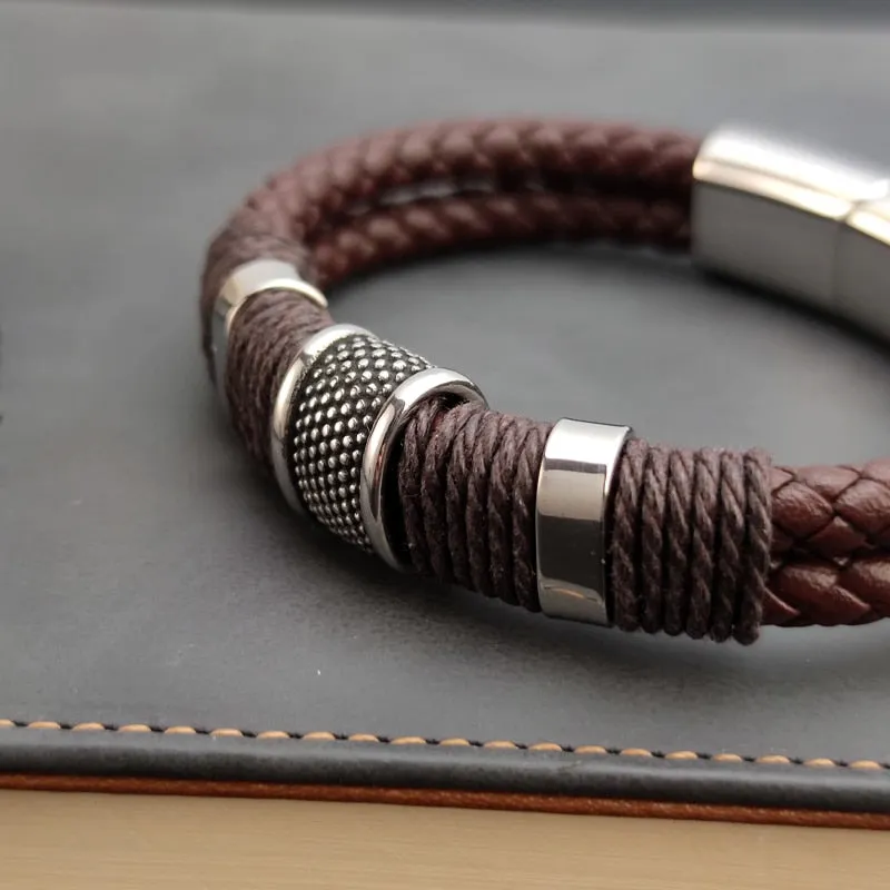 Men Stone Bead Bracelet