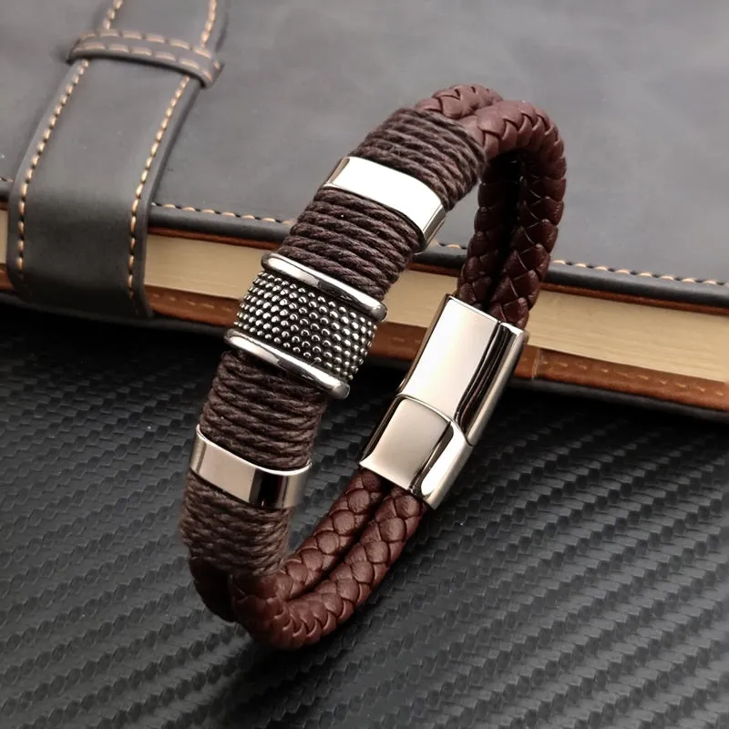 Men Stone Bead Bracelet