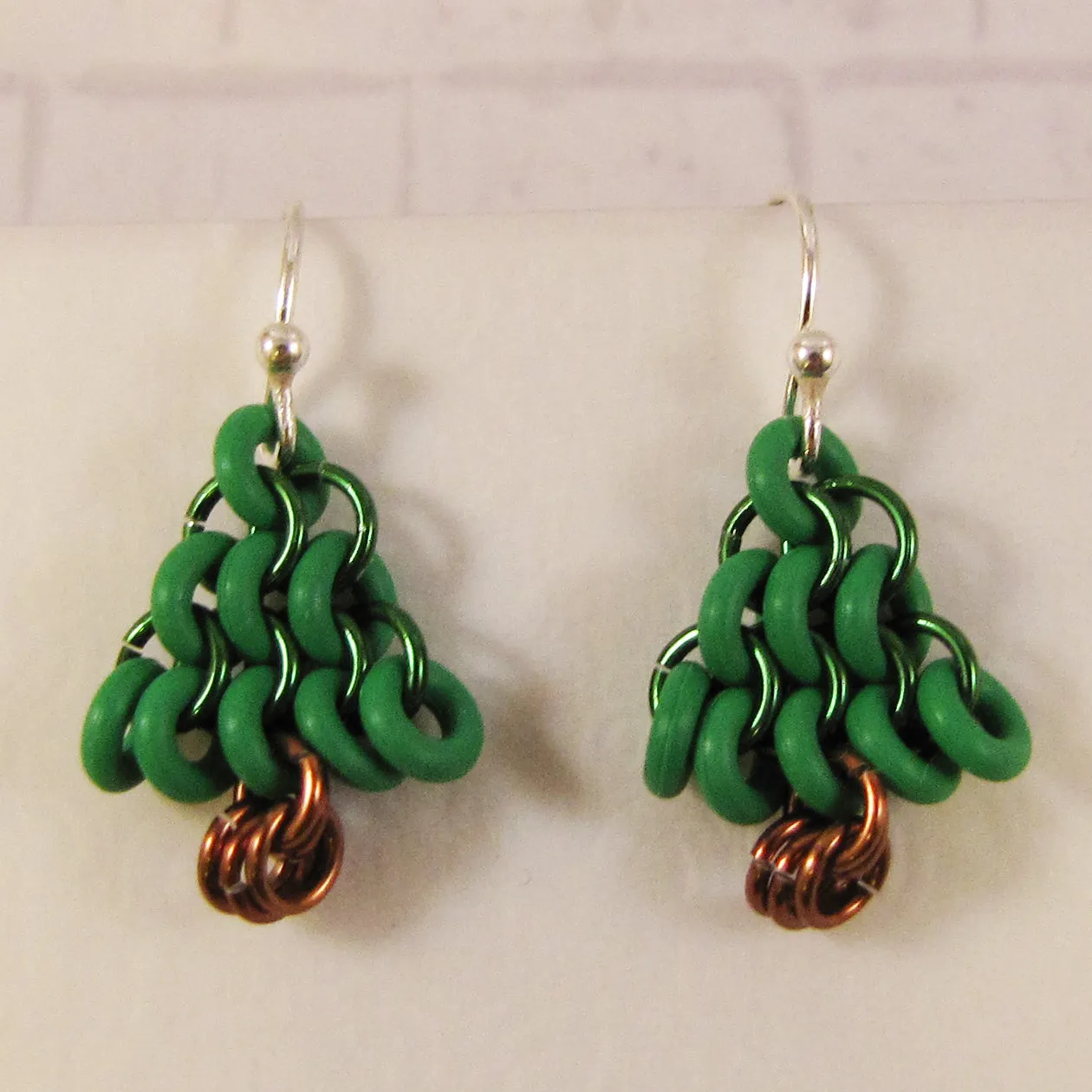 Mini Euro 4 in 1 Tree Earrings Mini Kit - Green and Brown