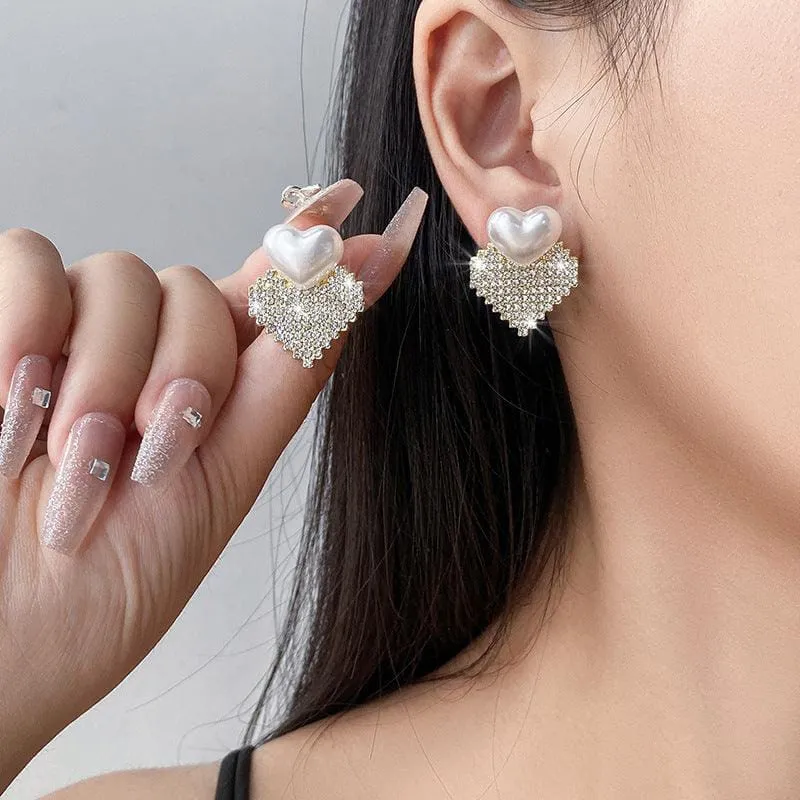 New Fashion Dobal Heart Earrings For Women